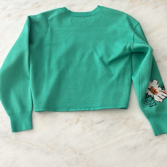 NWT Anthro Sonal Nathwani Camryn Cropped Crewneck Sweater by Maeve Size Small - Picture 10 of 10
